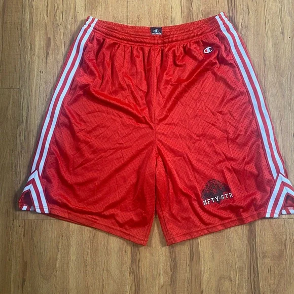 Champion Red Athletic Basketball Shorts - Picture 2 of 6